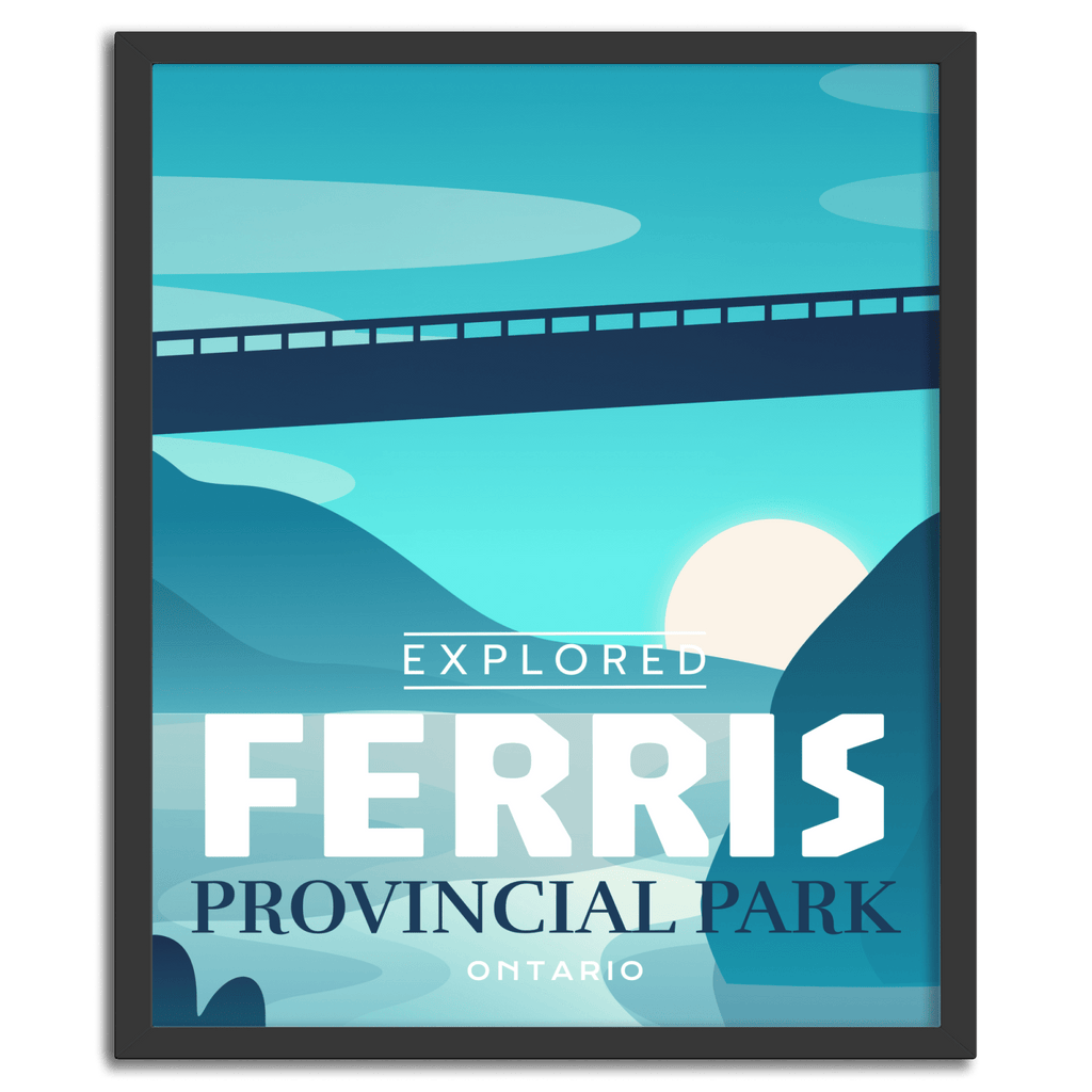 Ferris Provincial Park 'Explored' Poster, Canada Parks