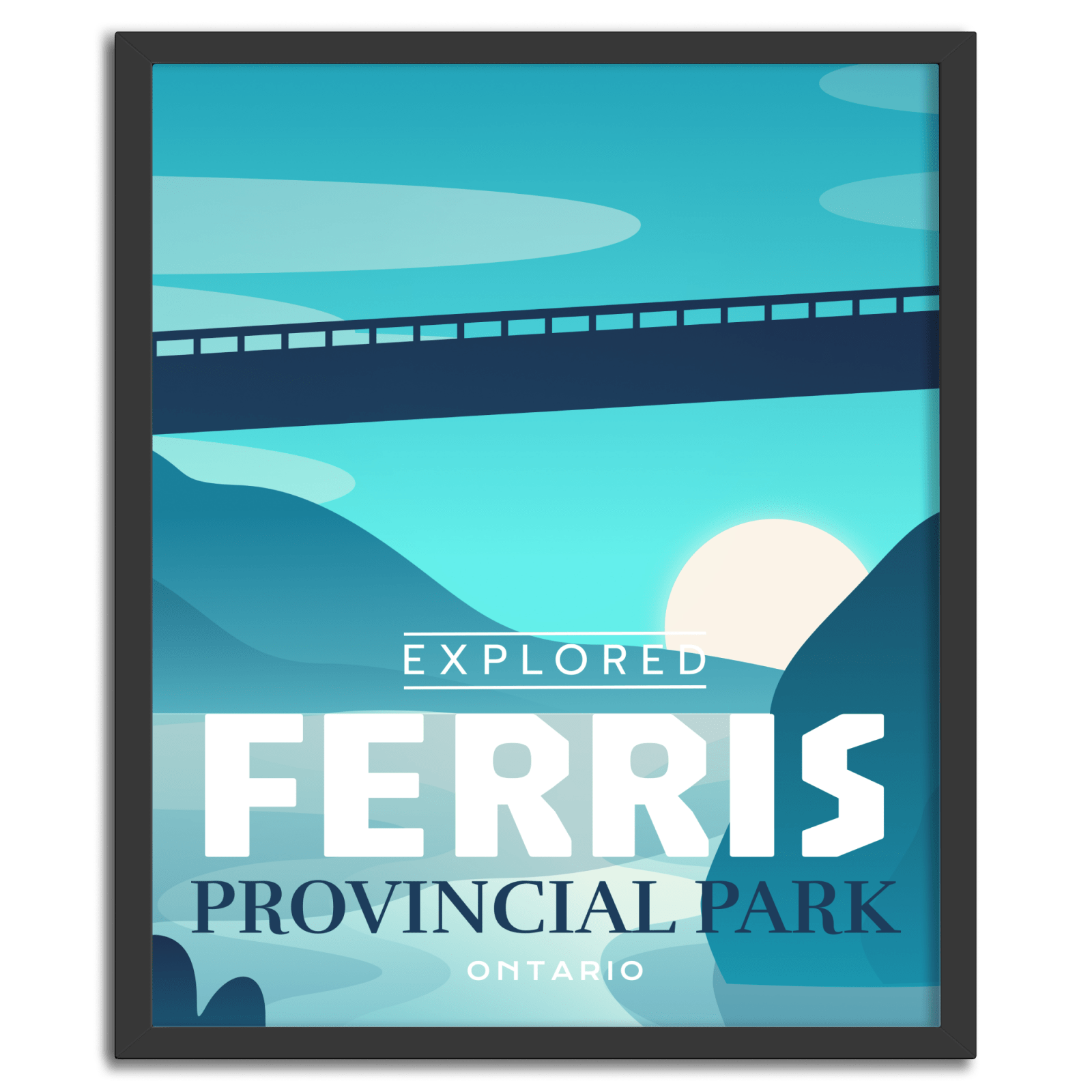 Ferris Provincial Park 'Explored' Poster, Canada Parks