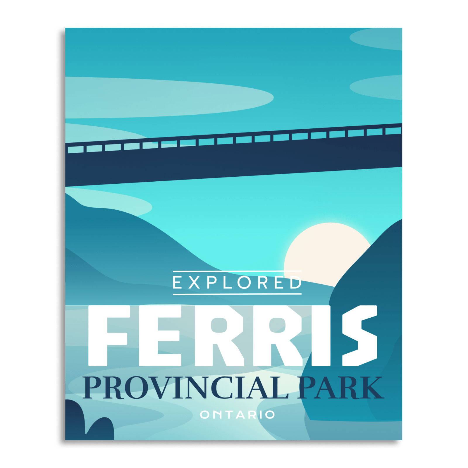 Ferris Provincial Park 'Explored' Poster, Canada Parks