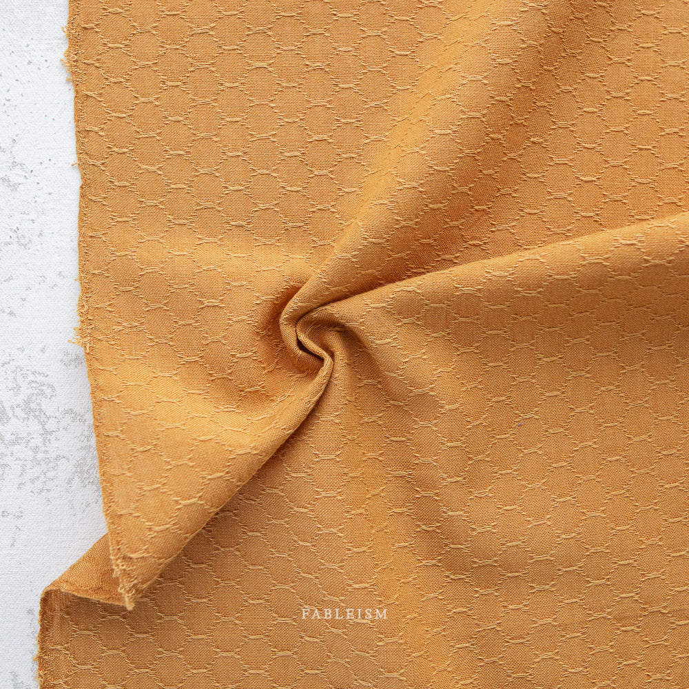 Fableism Forest Forage - Honeycomb in Marigold, 1/4 yard