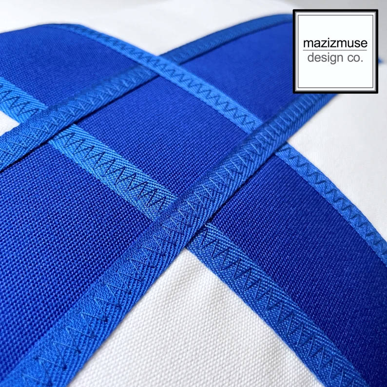 Housse de coussin drapeau finlandais, coussin d'extérieur finlandais Sunbrella® 