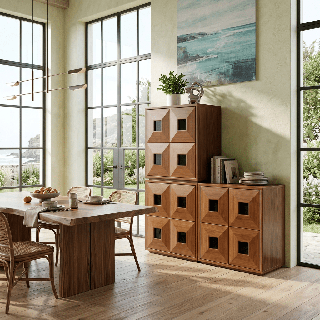 The Finn Stackable Walnut Storage