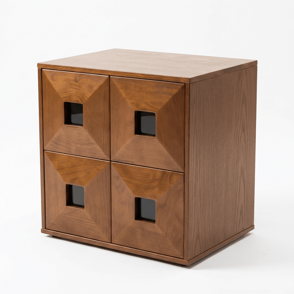 The Finn Stackable Walnut Storage