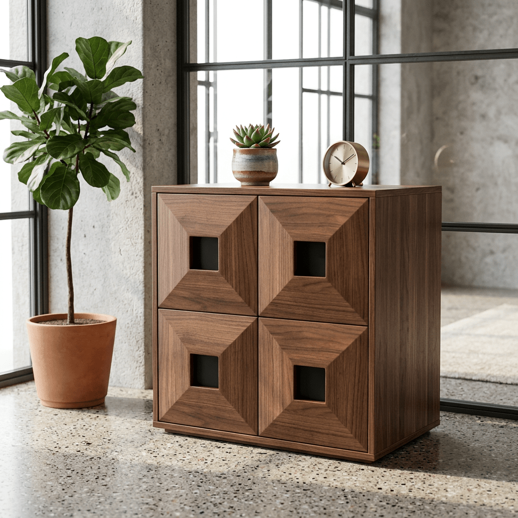 The Finn Stackable Walnut Storage