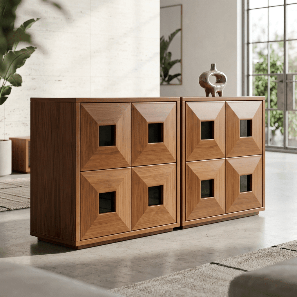The Finn Stackable Walnut Storage