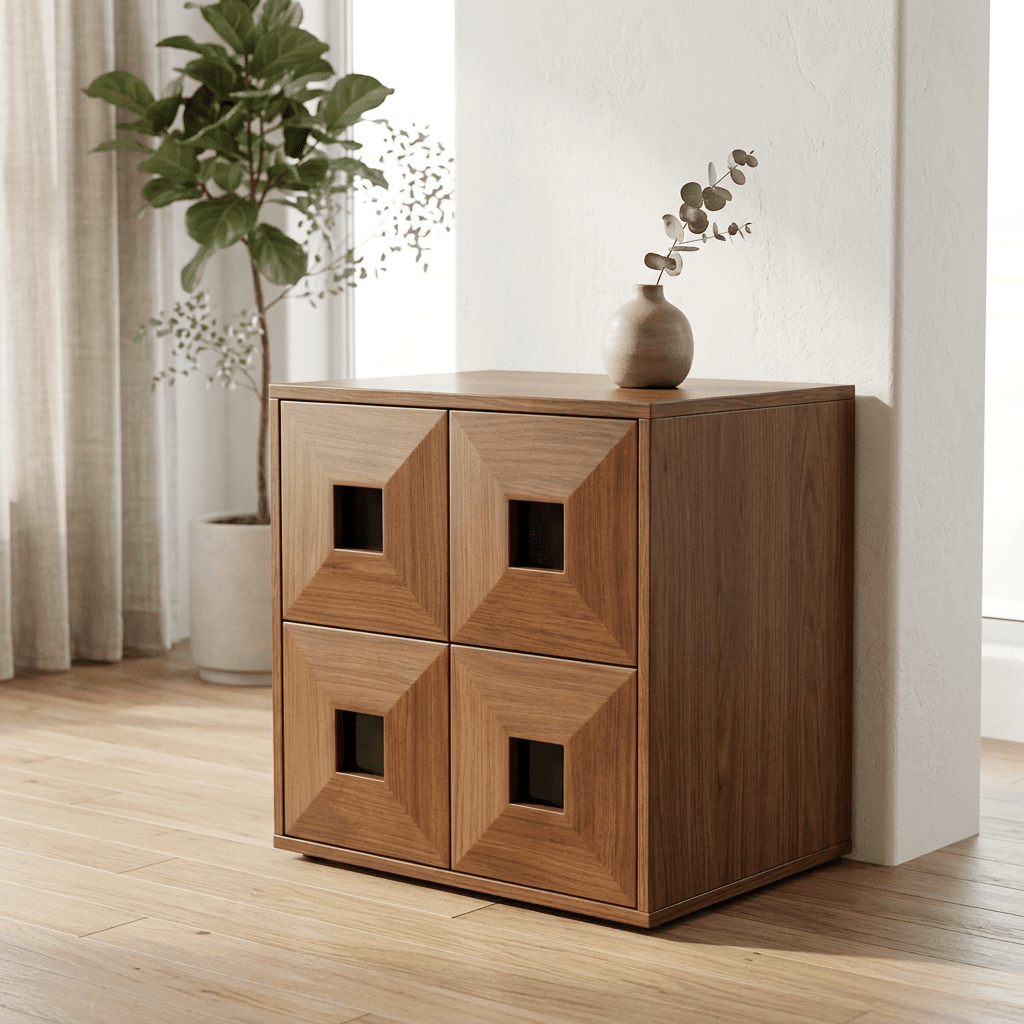 The Finn Stackable Walnut Storage