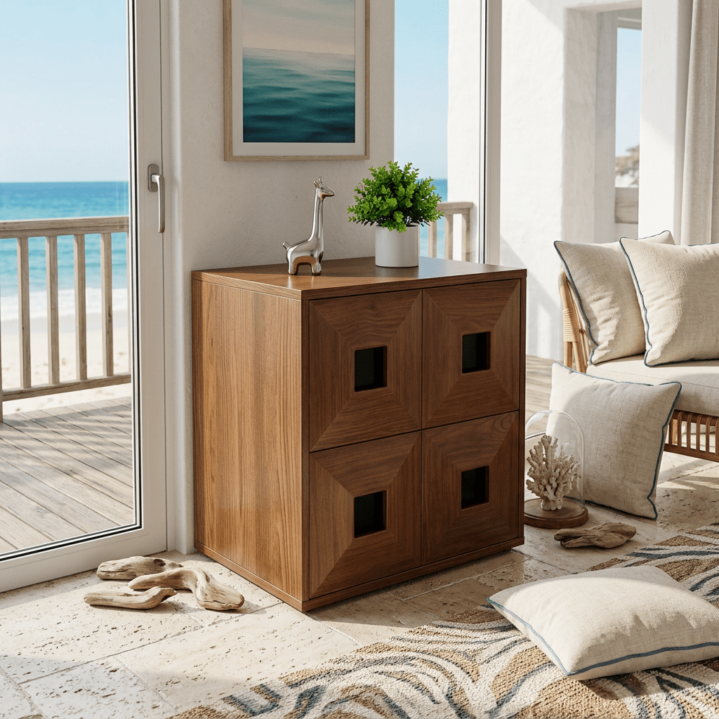 The Finn Stackable Walnut Storage