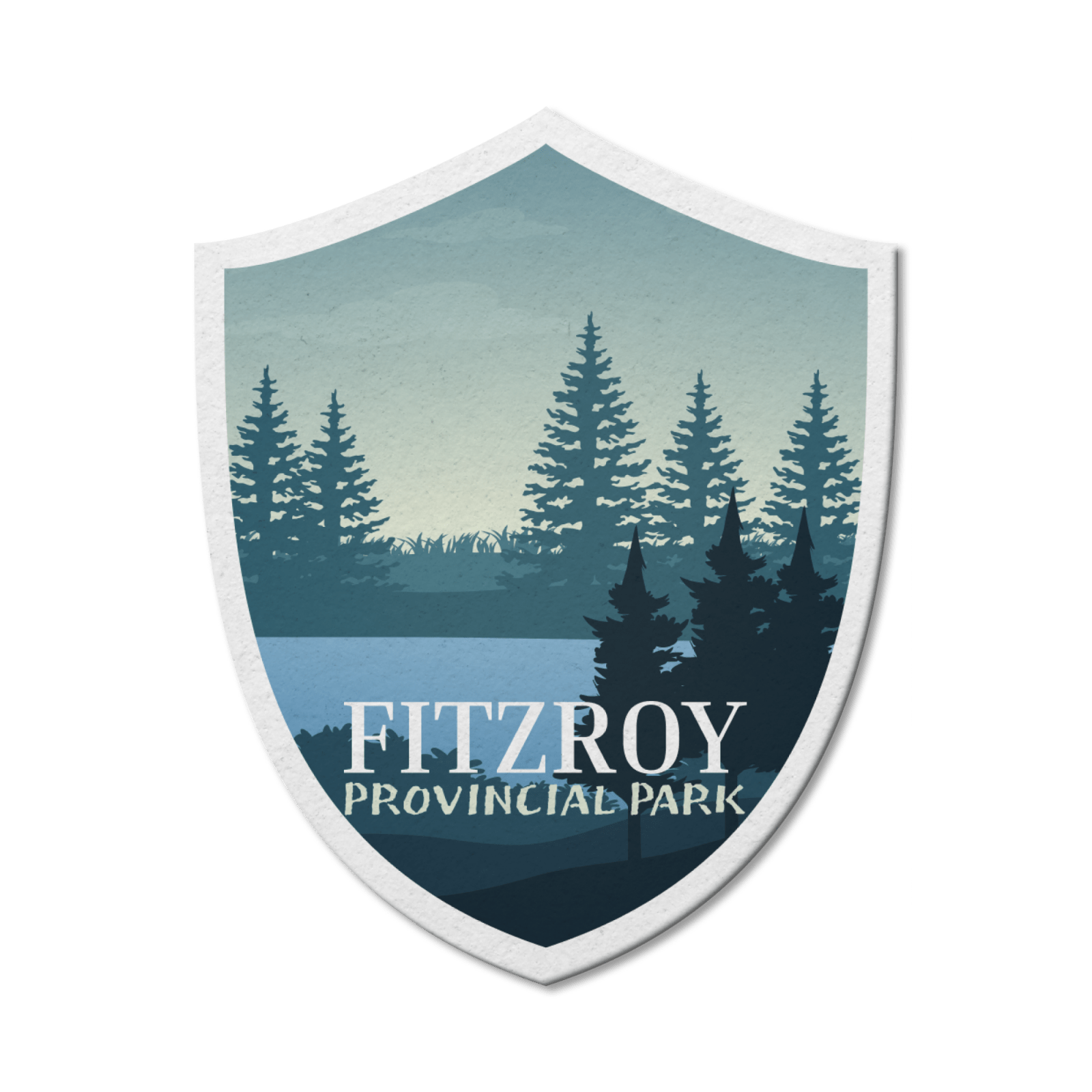 Autocollant en vinyle imperméable pour le parc provincial Fitzroy (Ontario) 