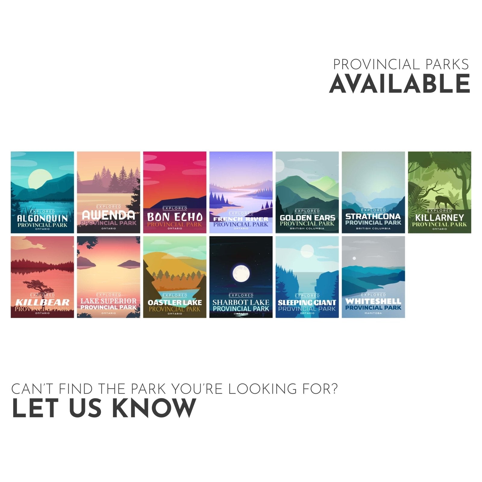 Fitzroy Provincial Park 'Explored' Poster