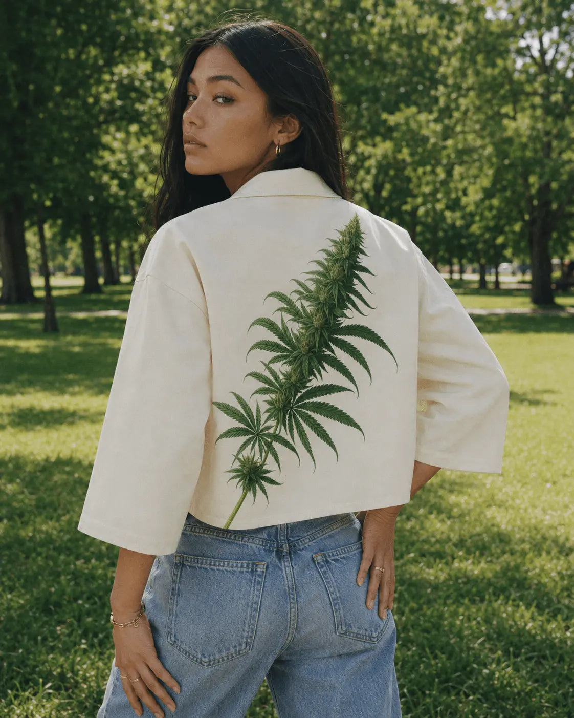 Flora Women's Cropped Jacket | Cotton