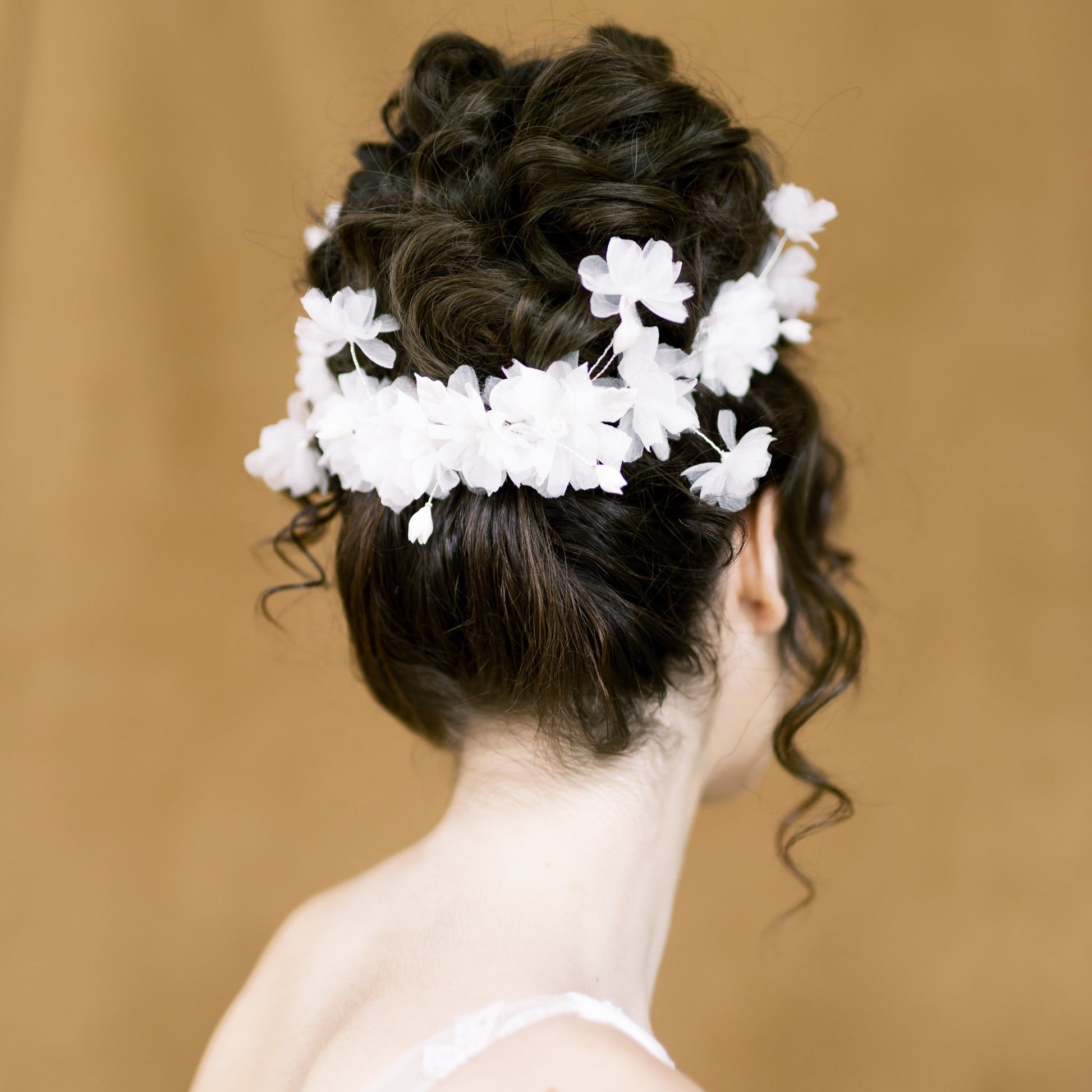 EMMA Silk Flower Bridal Hair Vine
