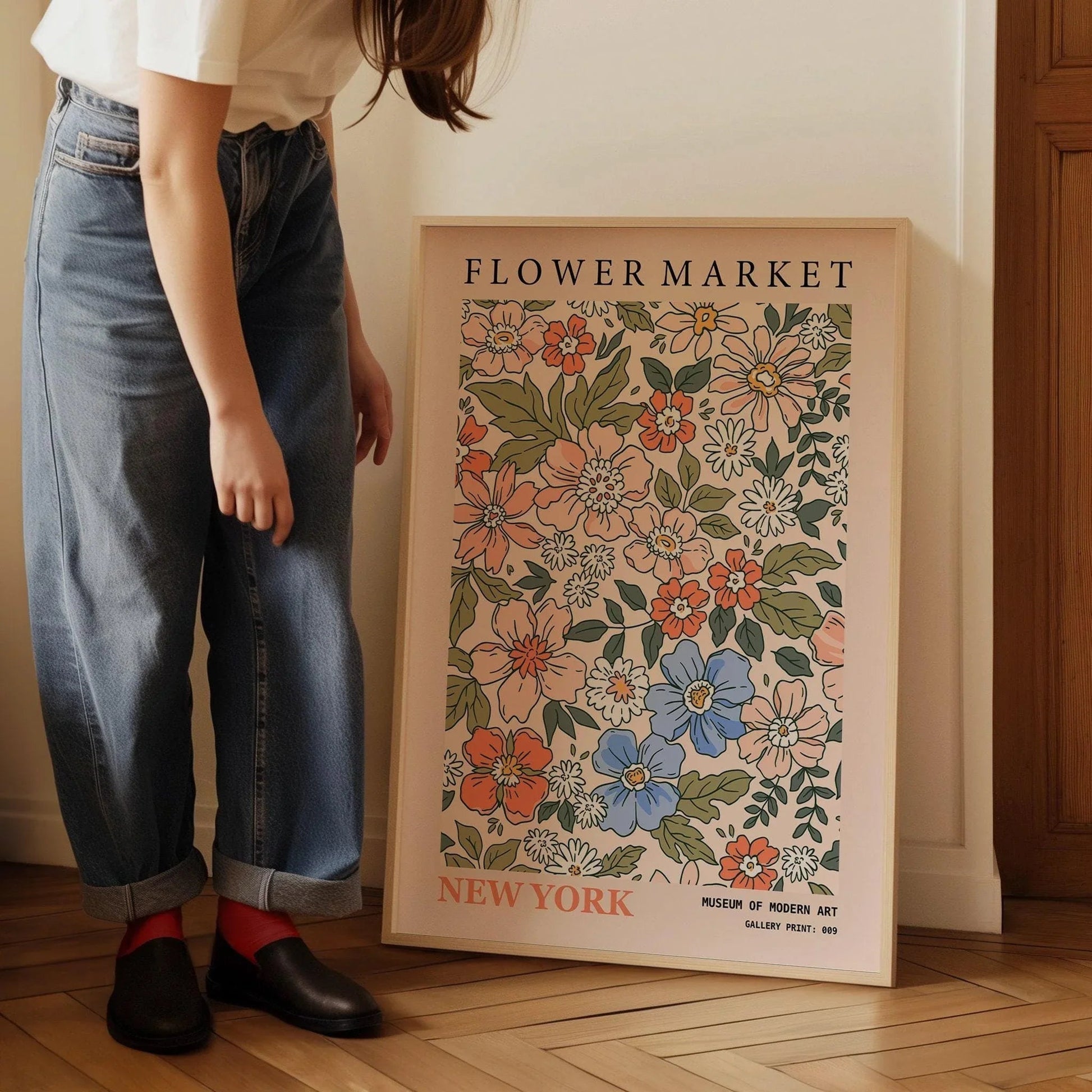Estampe d'art du marché aux fleurs : Exposition botanique de New York, papier giclée