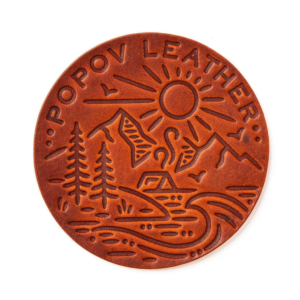Leather Coasters 4 Pack - 4 Seasons