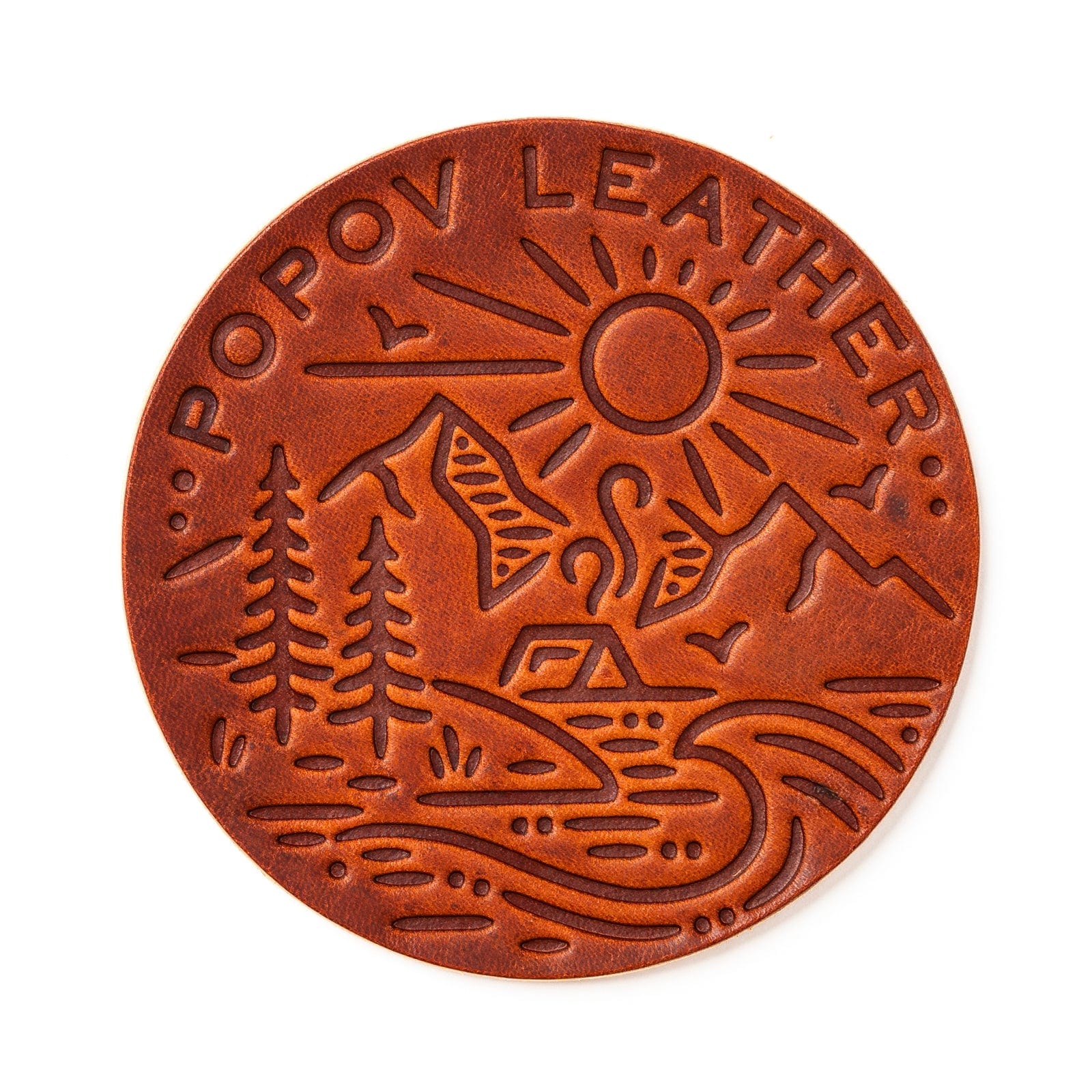 Leather Coasters 4 Pack - 4 Seasons