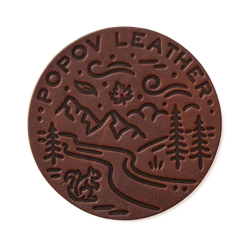 Leather Coasters 4 Pack - 4 Seasons