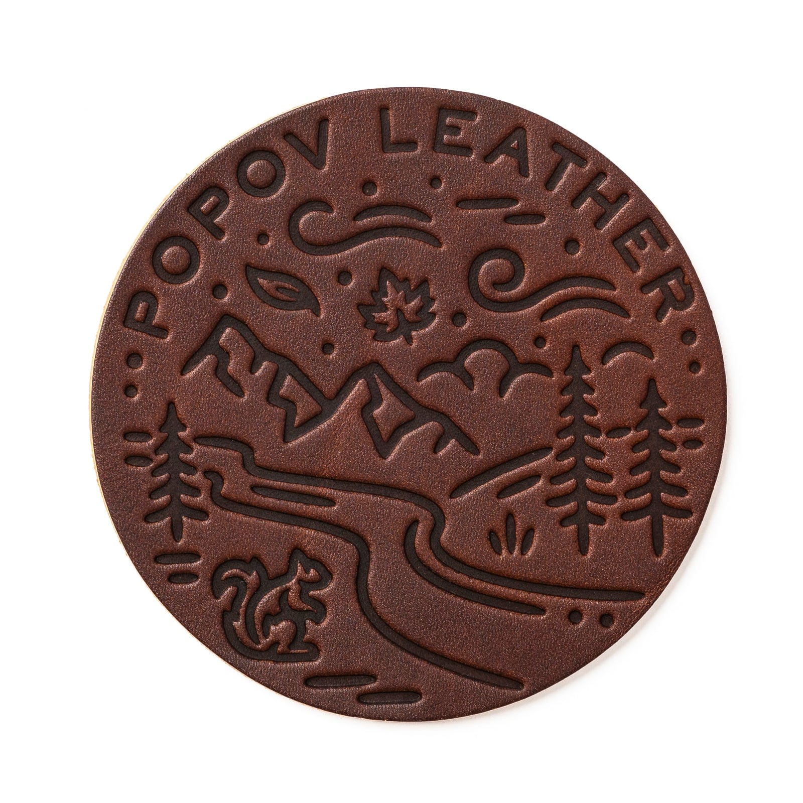 Leather Coasters 4 Pack - 4 Seasons