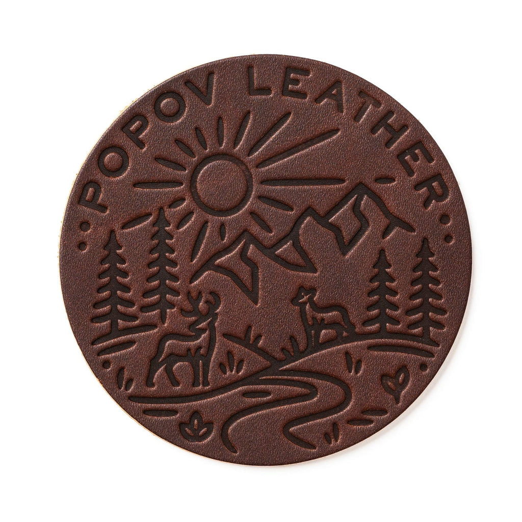 Leather Coasters 4 Pack - 4 Seasons