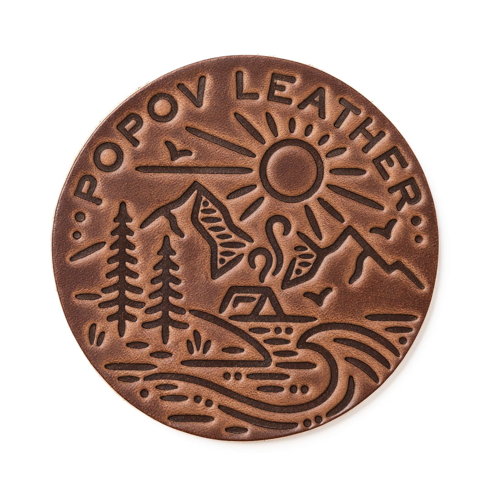 Leather Coasters 4 Pack - 4 Seasons