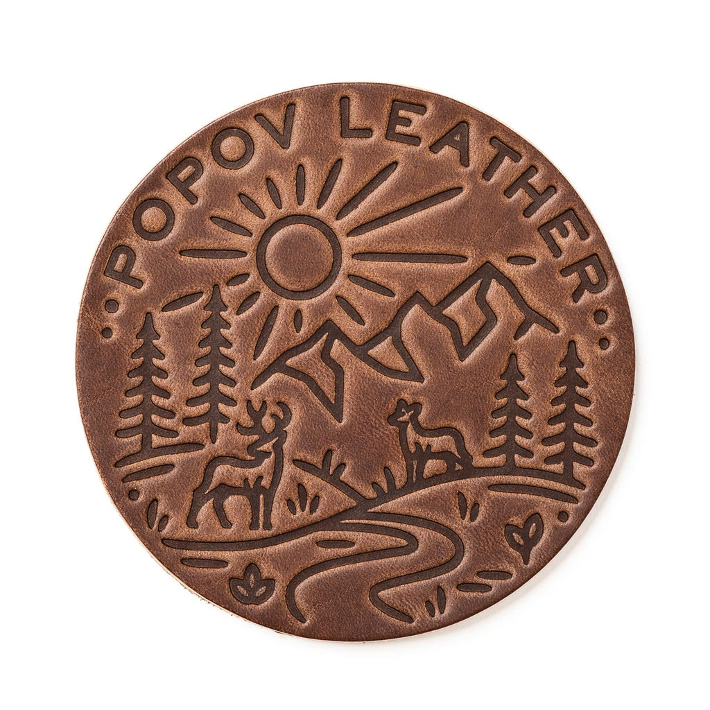 Leather Coasters 4 Pack - 4 Seasons