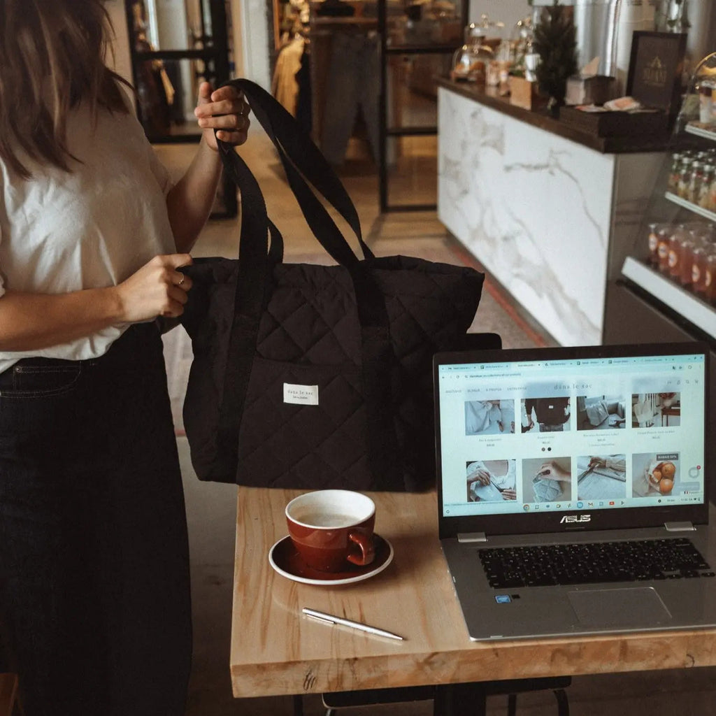 Quilted Tote Bag for Everyday Use