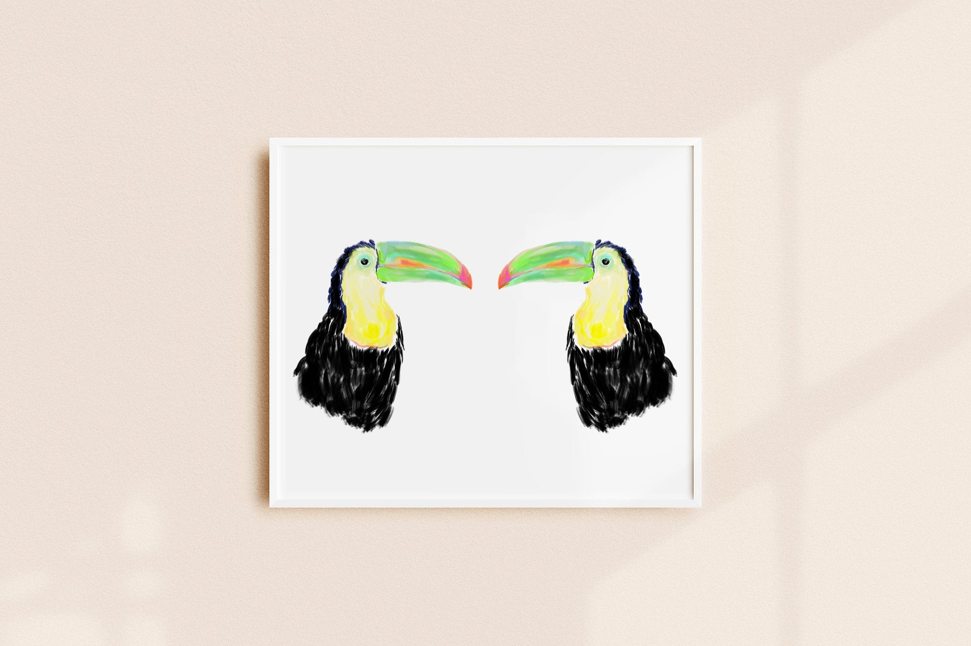 Estampe d'art représentant un toucan