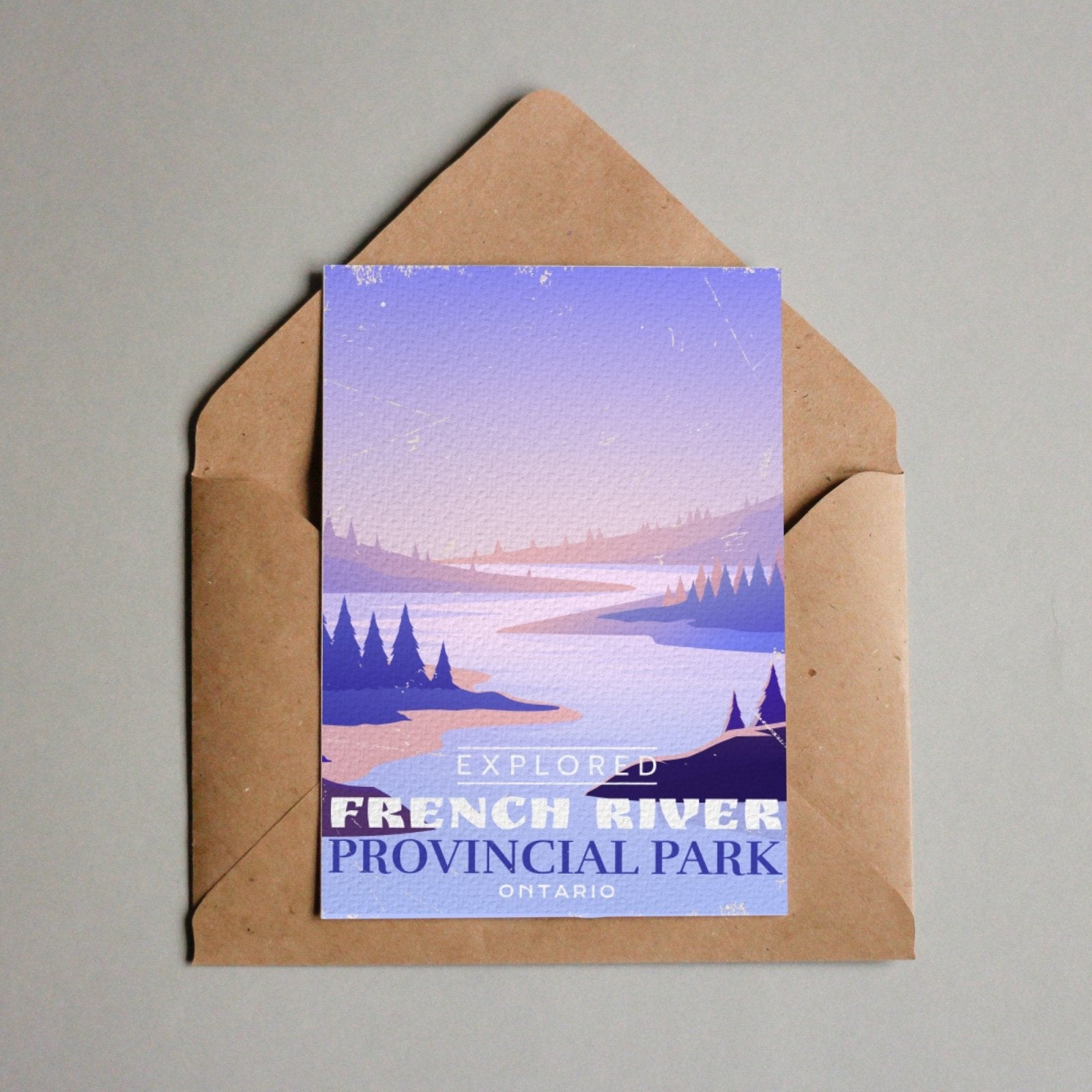 French River Ontario Provincial Park Postcard