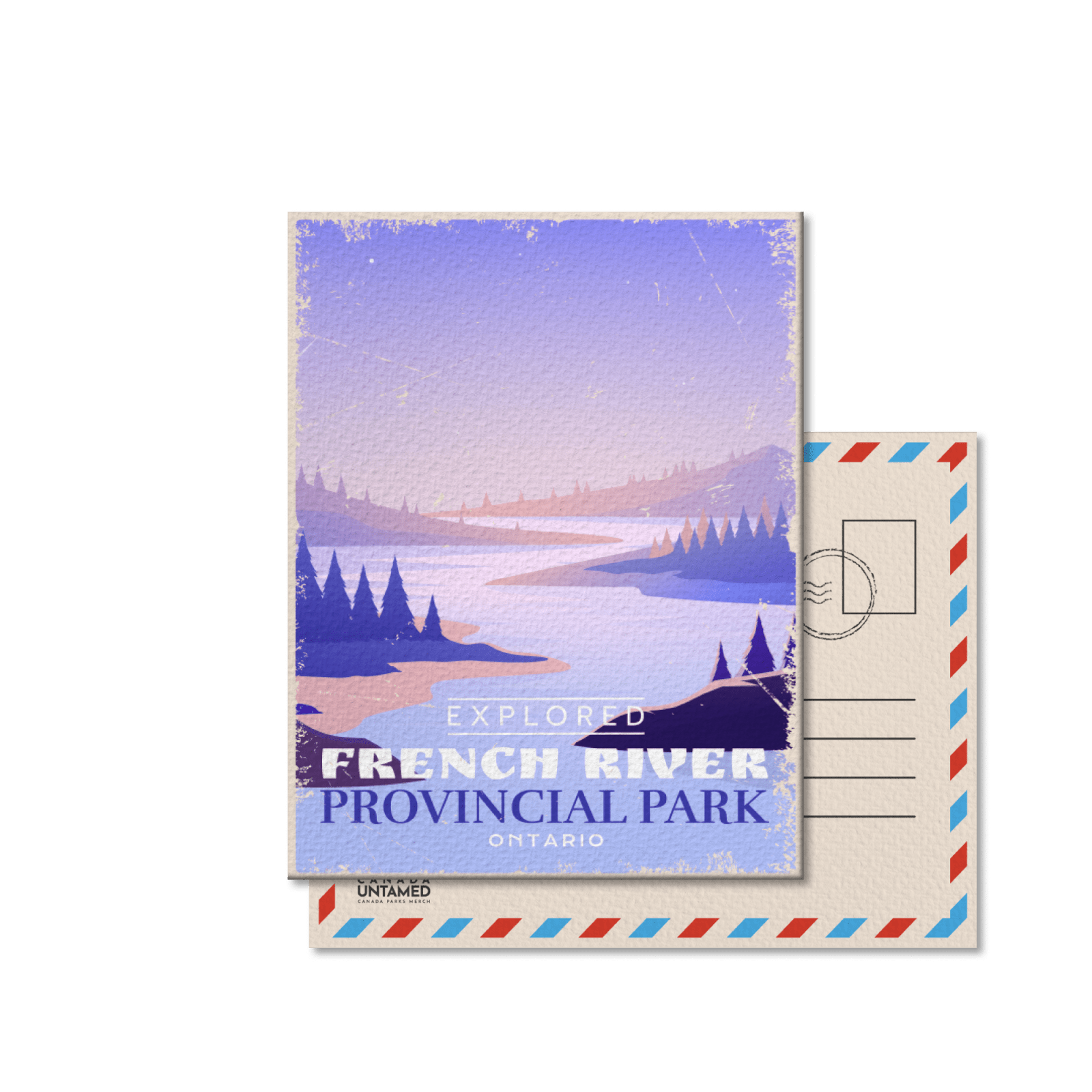 French River Ontario Provincial Park Postcard