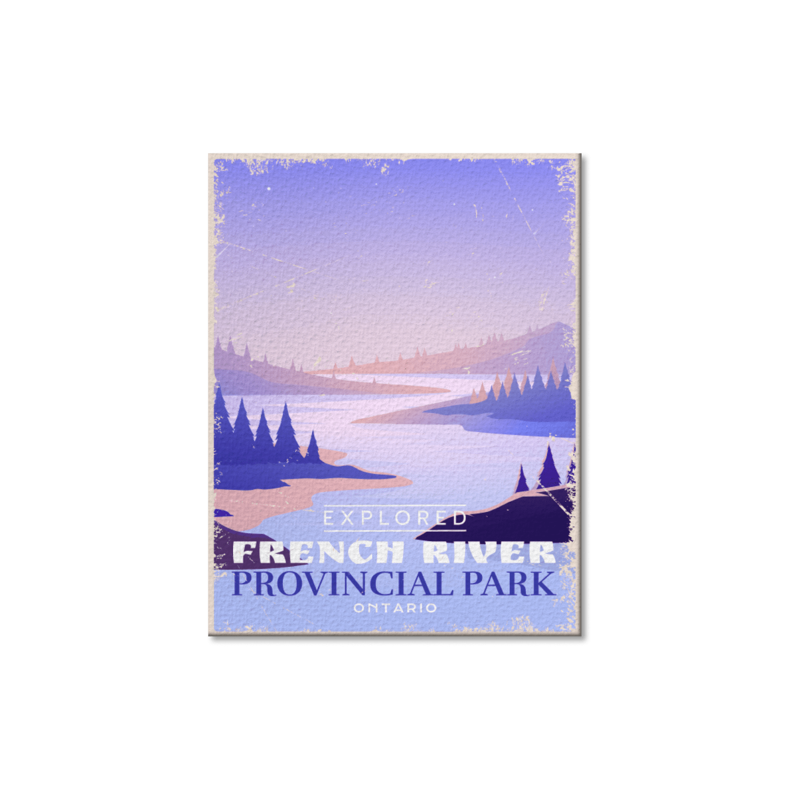 French River Ontario Provincial Park Postcard