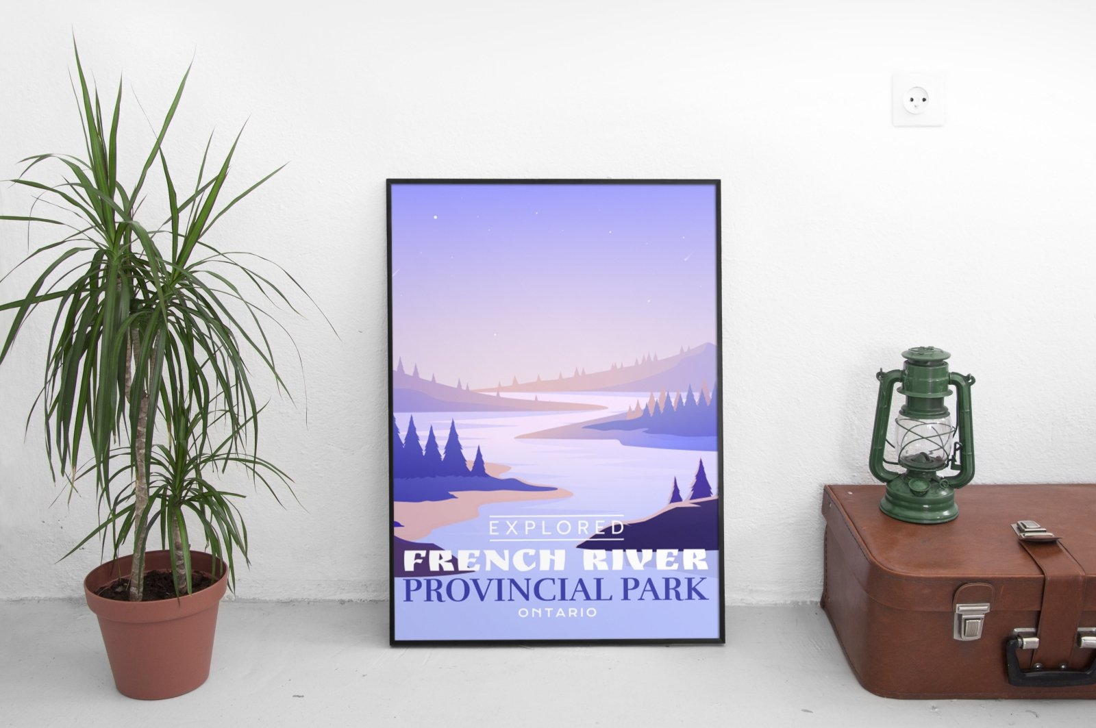 Affiche « Explorée » du parc provincial de la rivière des Français