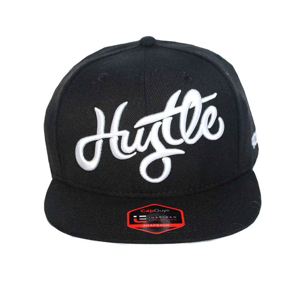 Hustle - T.O. - The Cap Guys TCG / Inspired Exclusives White and Black Snapback Cap