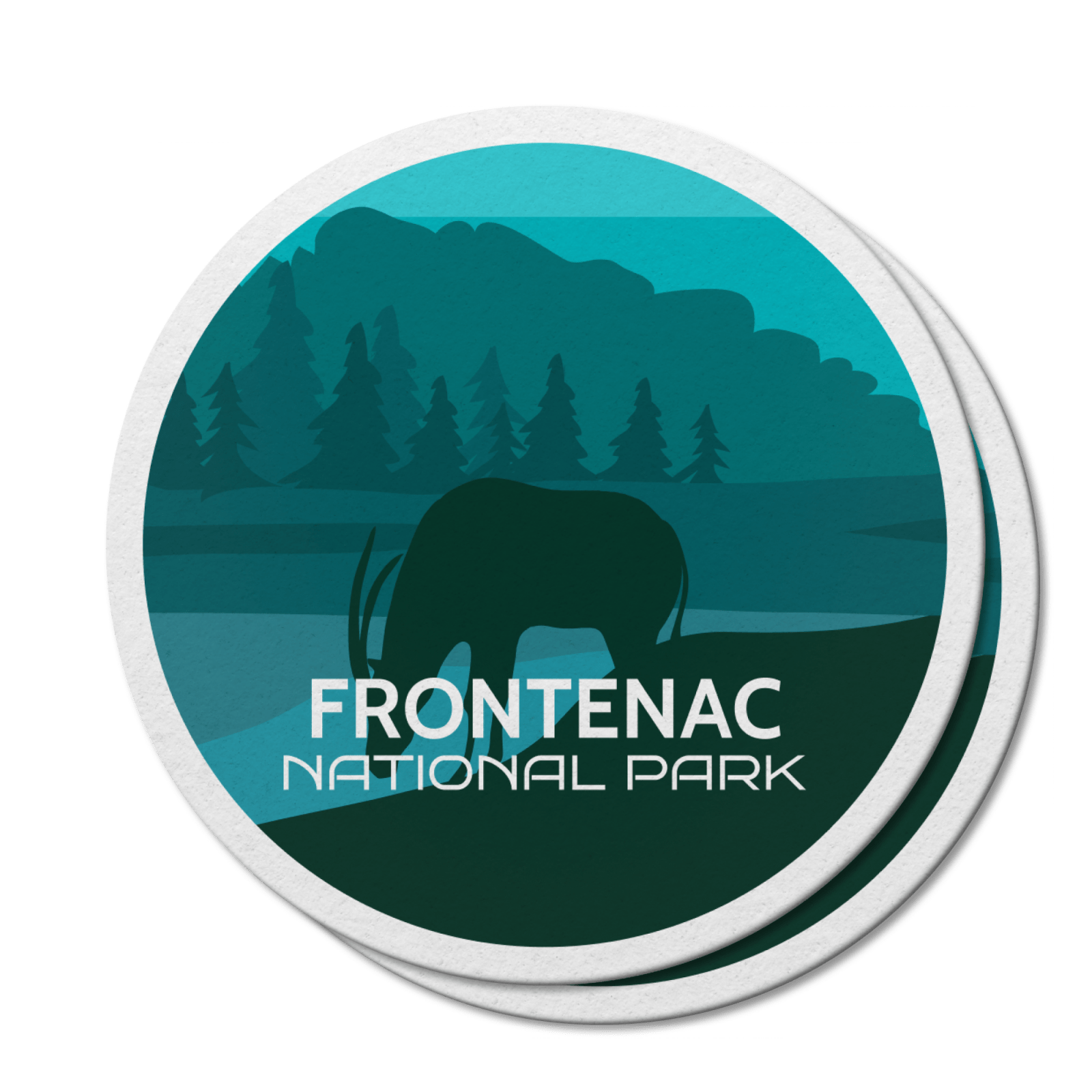 Autocollant en vinyle imperméable pour le parc national Frontenac, Québec 
