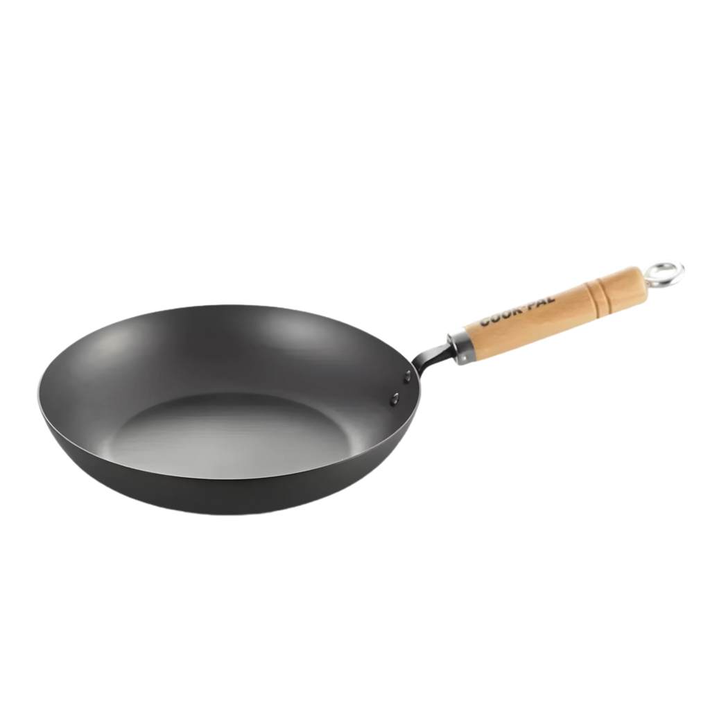 Poêle à frire Yoshikawa Cook-Pal Ren en acier au carbone nitruré 24 cm – Fabriquée au Japon