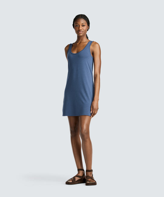 Robe débardeur mini en laine mérinos pour femme