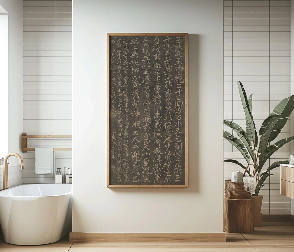 Fujita Toko Poem Print: Vintage Japanese Calligraphy Art