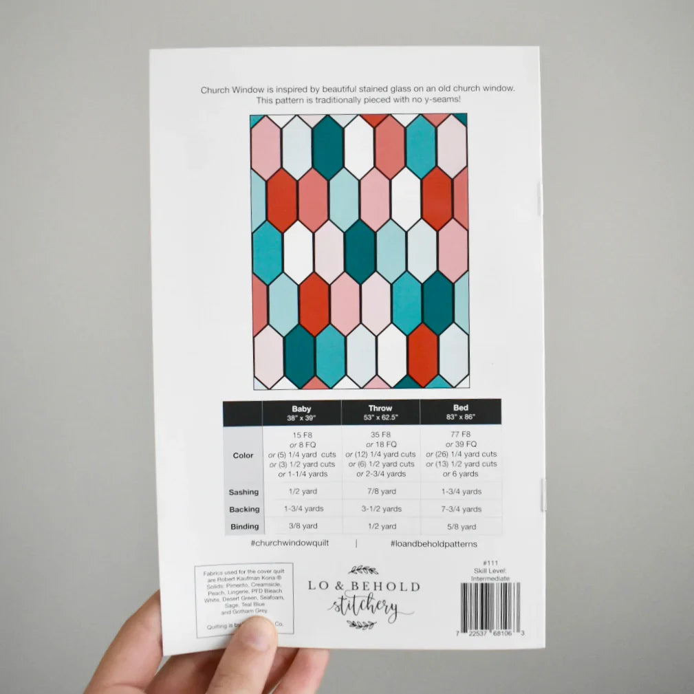 Church Window Quilt PATTERN
