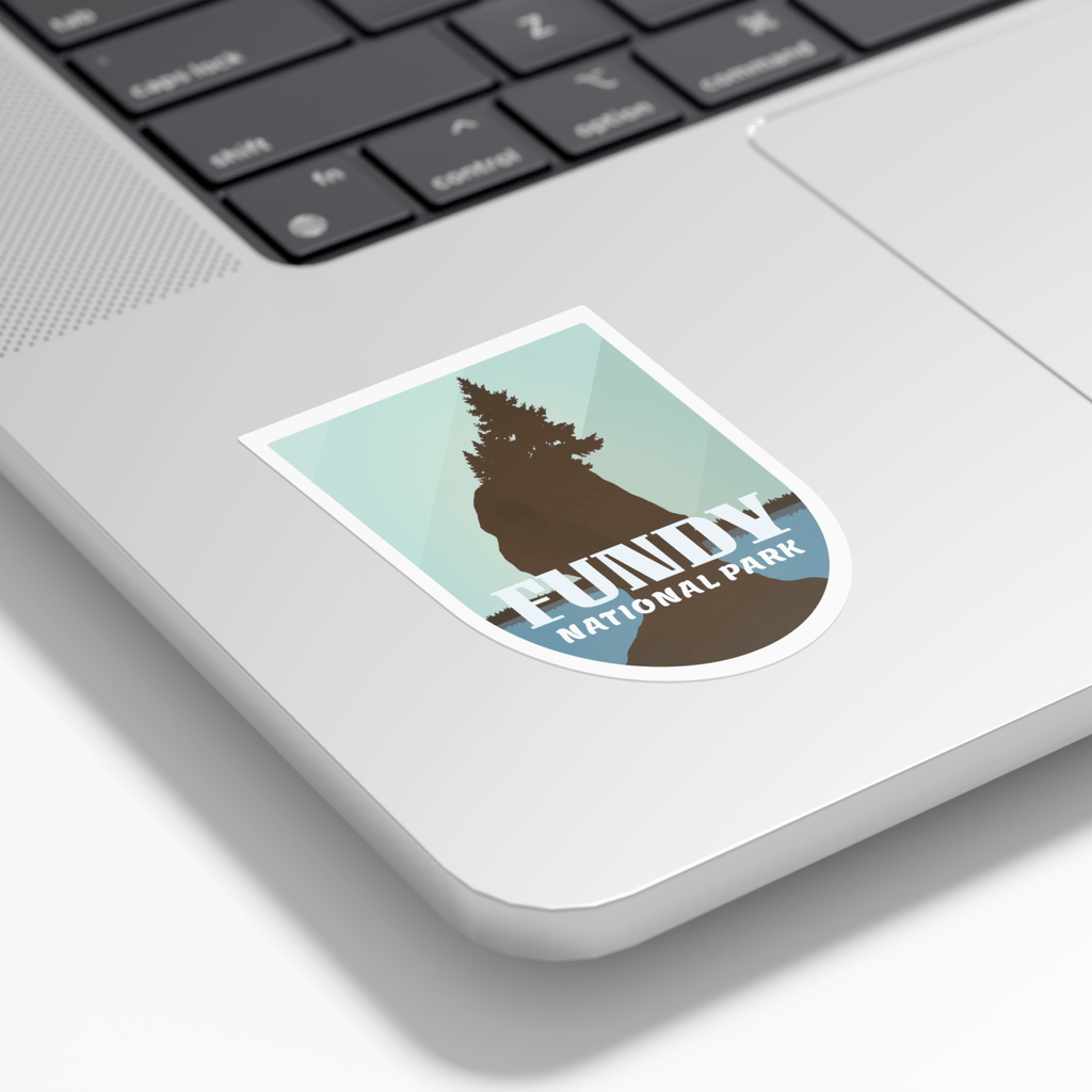 Autocollant en vinyle imperméable du parc national Fundy (Canada) 