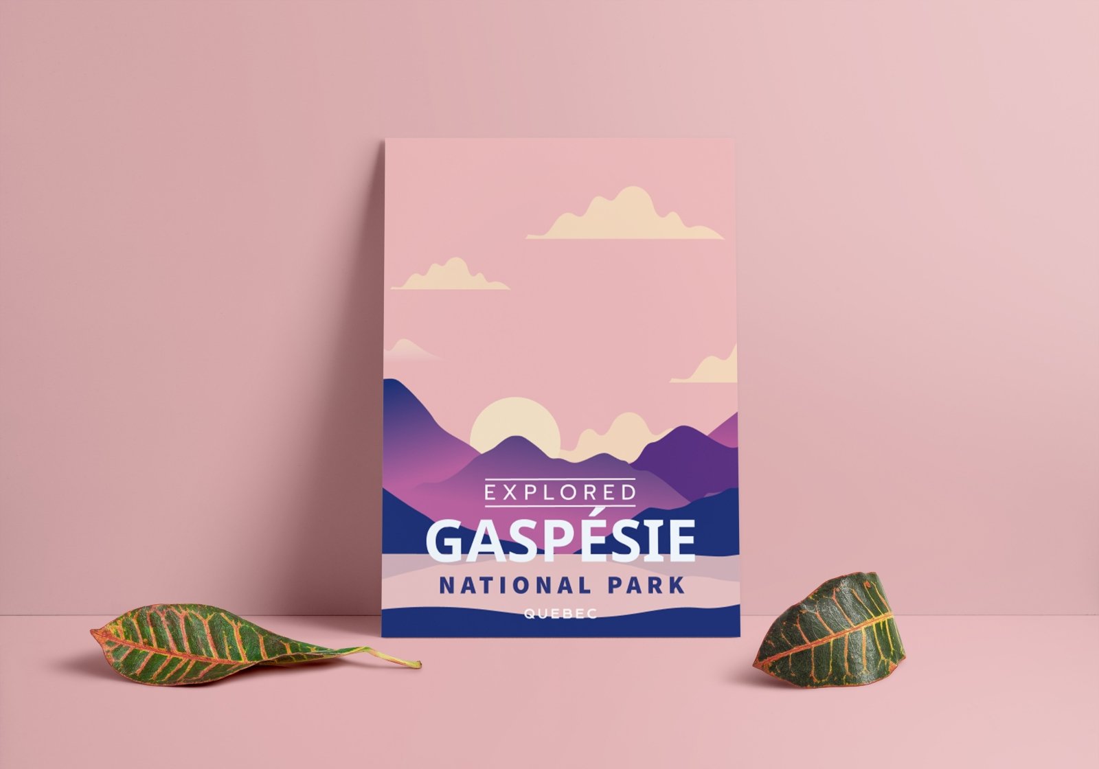 Affiche « Explorée » du parc national de Gaspésie