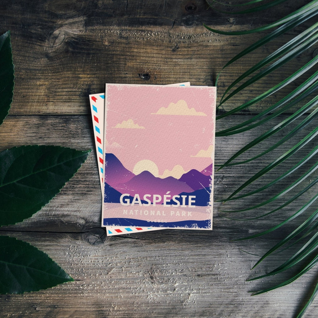 Gaspesie Quebec National Park Postcard