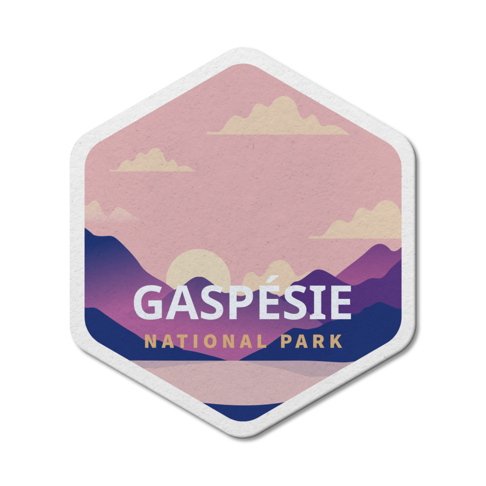 Autocollant en vinyle imperméable pour parc national Gaspésie-Québec 