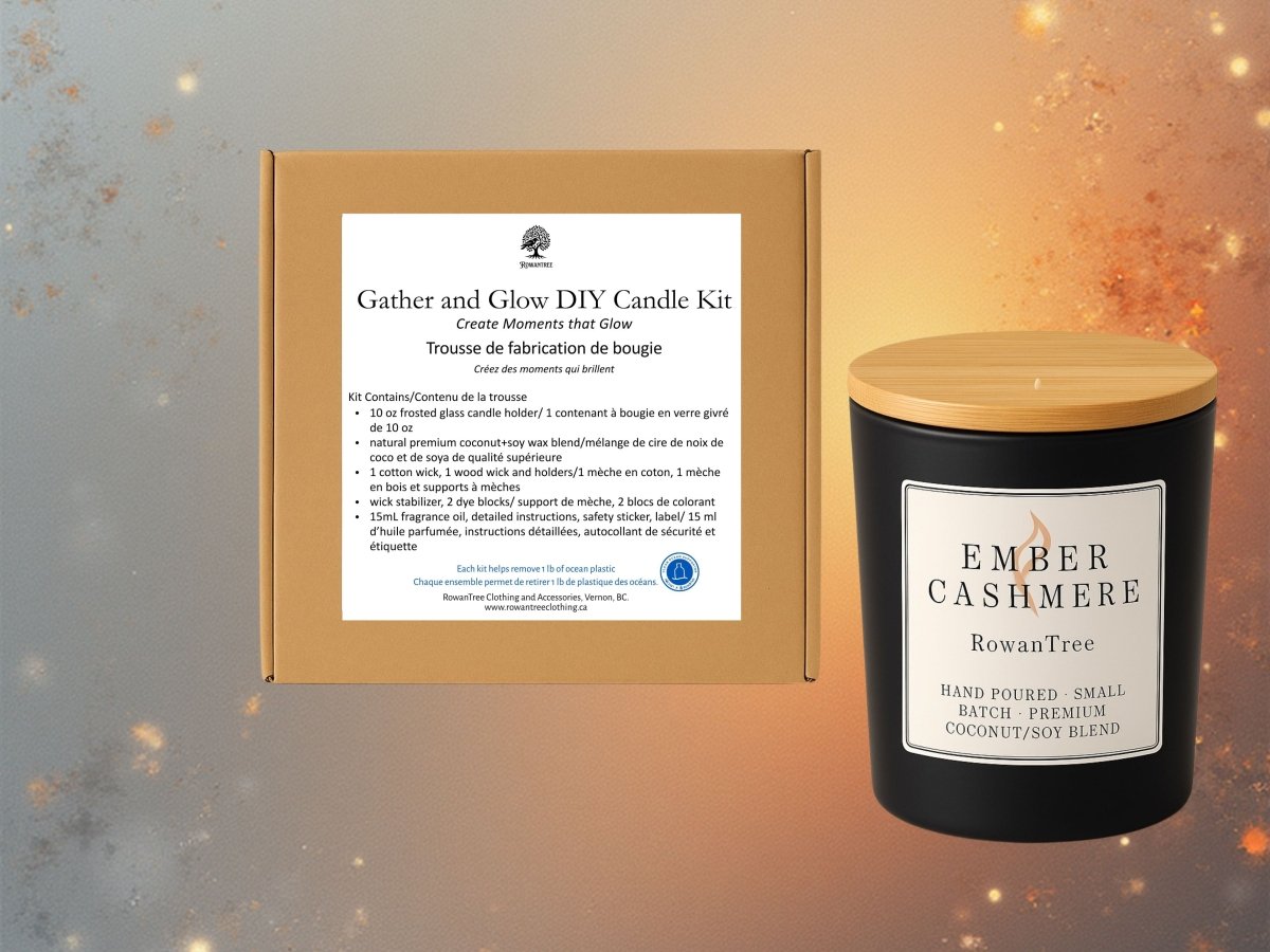 Gather &amp; Glow – Kit de fabrication de bougies Ember Cashmere
