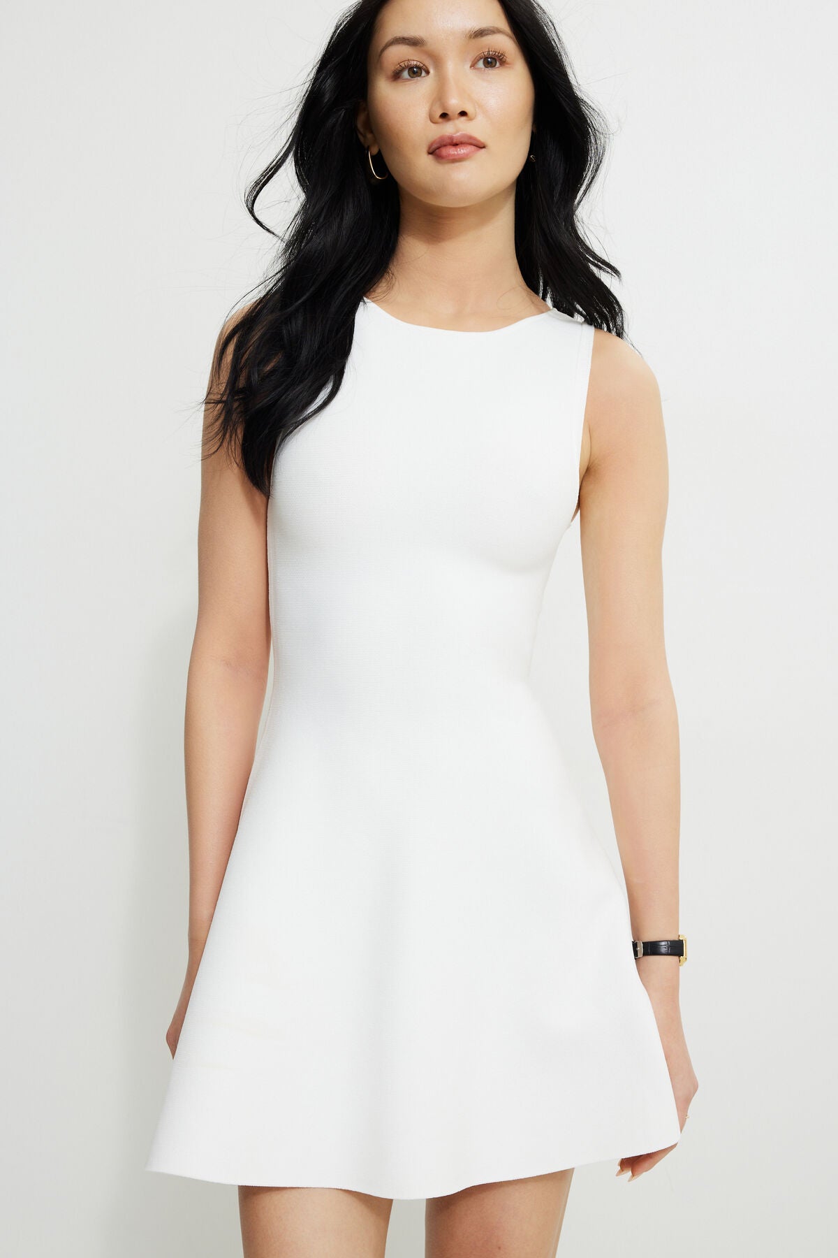 Penelope Boat Neck Mini Sweater Dress