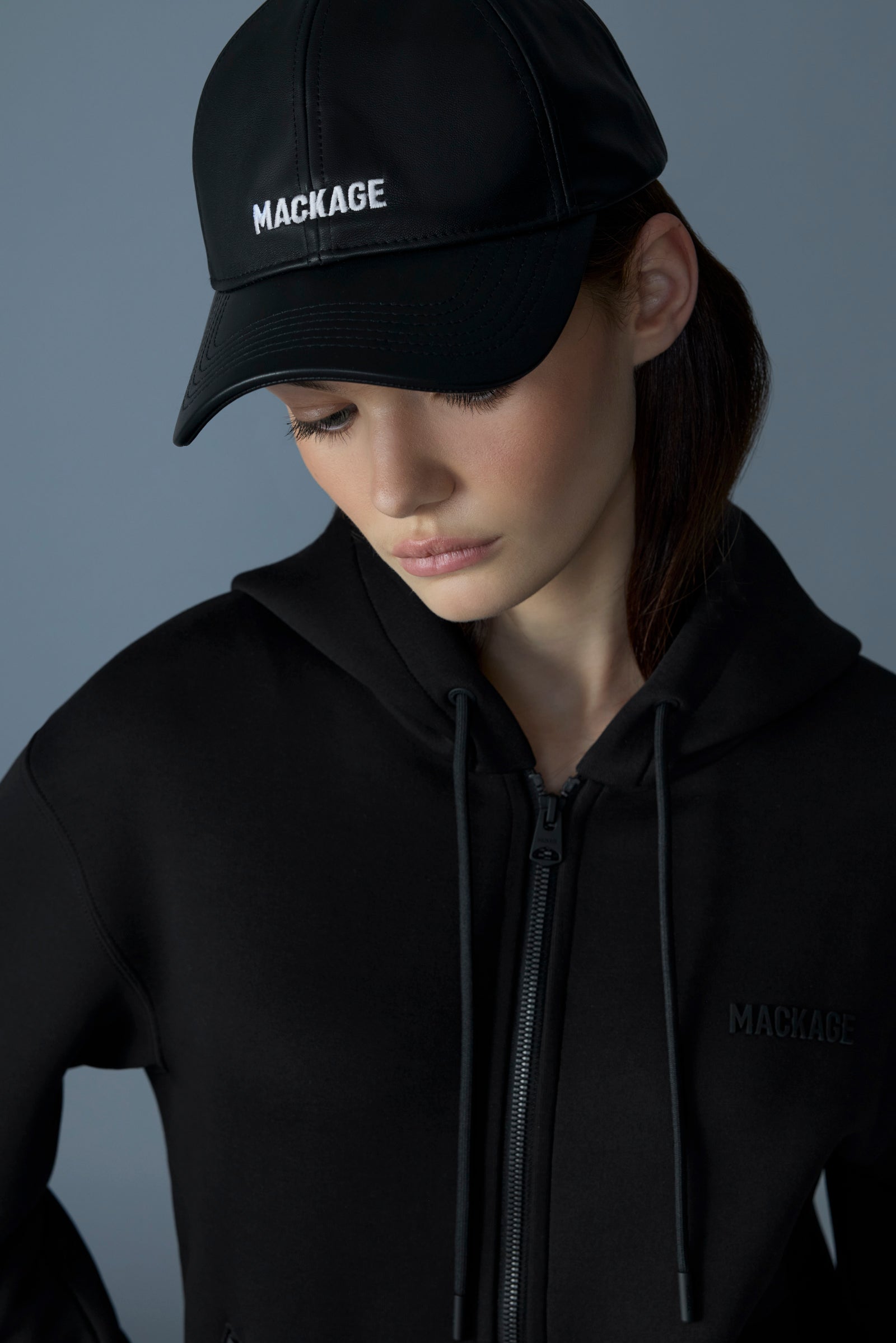 KRYSSA Double-Face Zip-Up Hoodie