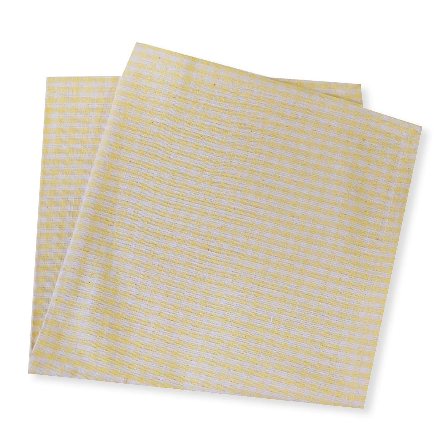 Lemon Tree Geometric Yellow Cloth Napkin - Set of 4