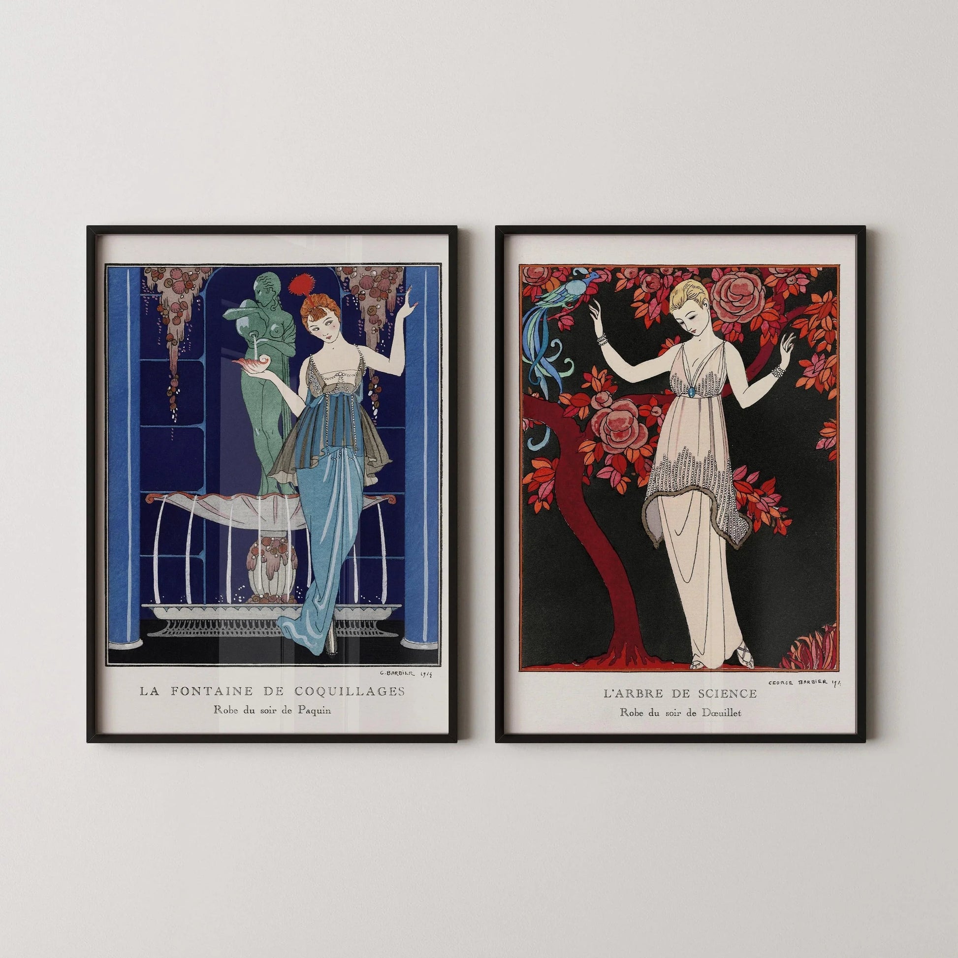 George Barbier STATEMENT DUO | Estampes Art Nouveau disponibles encadrées