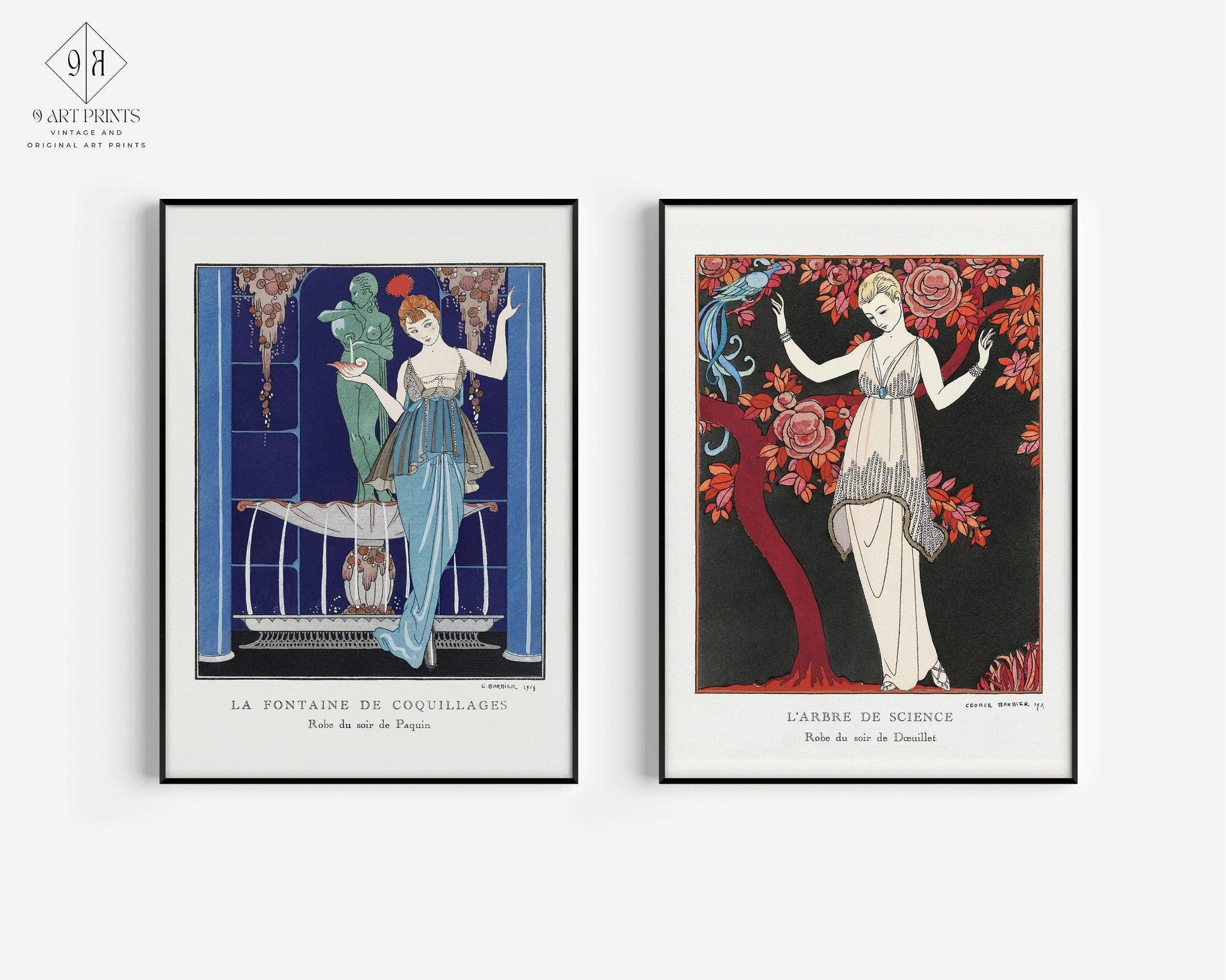 George Barbier STATEMENT DUO | Estampes Art Nouveau disponibles encadrées