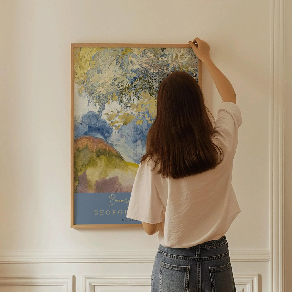 Georges de Feure - Boomrijk Landschap (Paysage arboré) | Peinture impressionniste classique (disponible encadrée ou non encadrée)