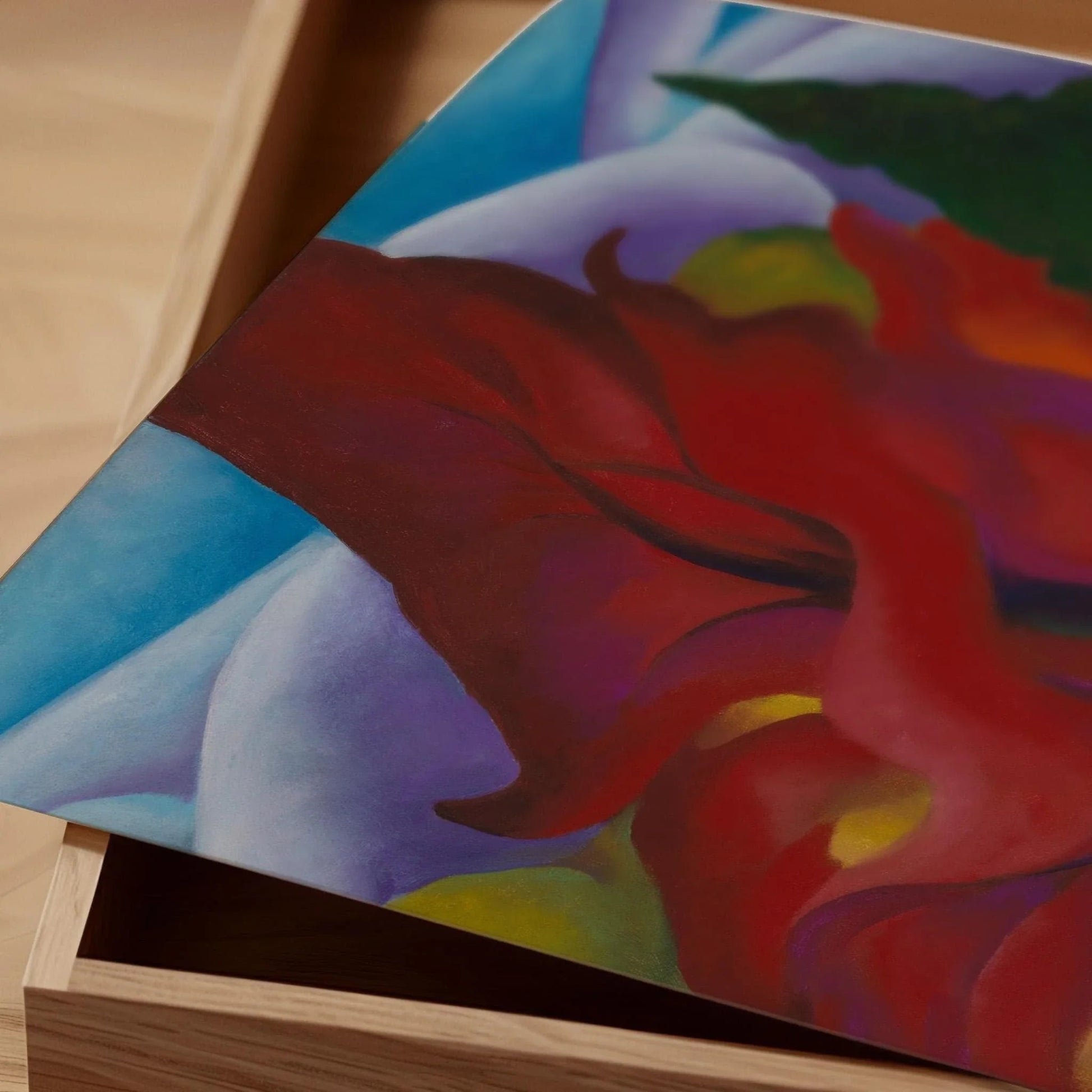 Georgia O'Keeffe : Arbres d'automne - Reproduction giclée - Encadrement à la main