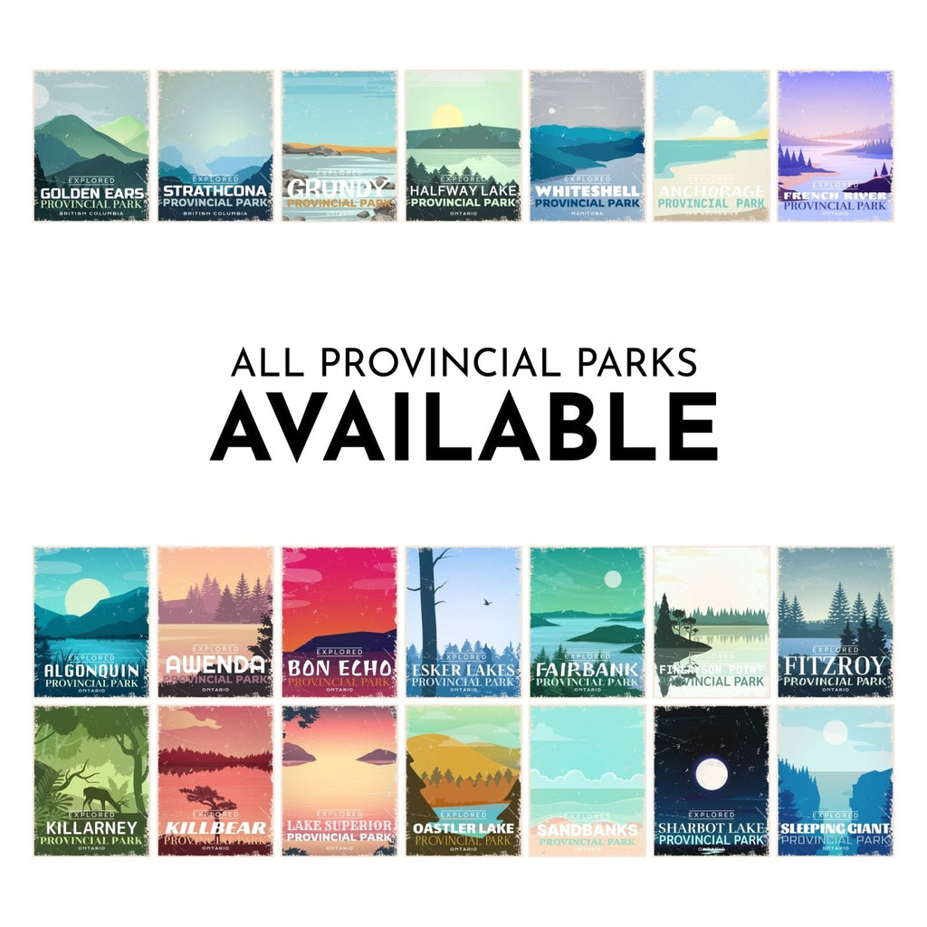 Carte postale du parc national des Îles de la baie Georgienne (Canada)