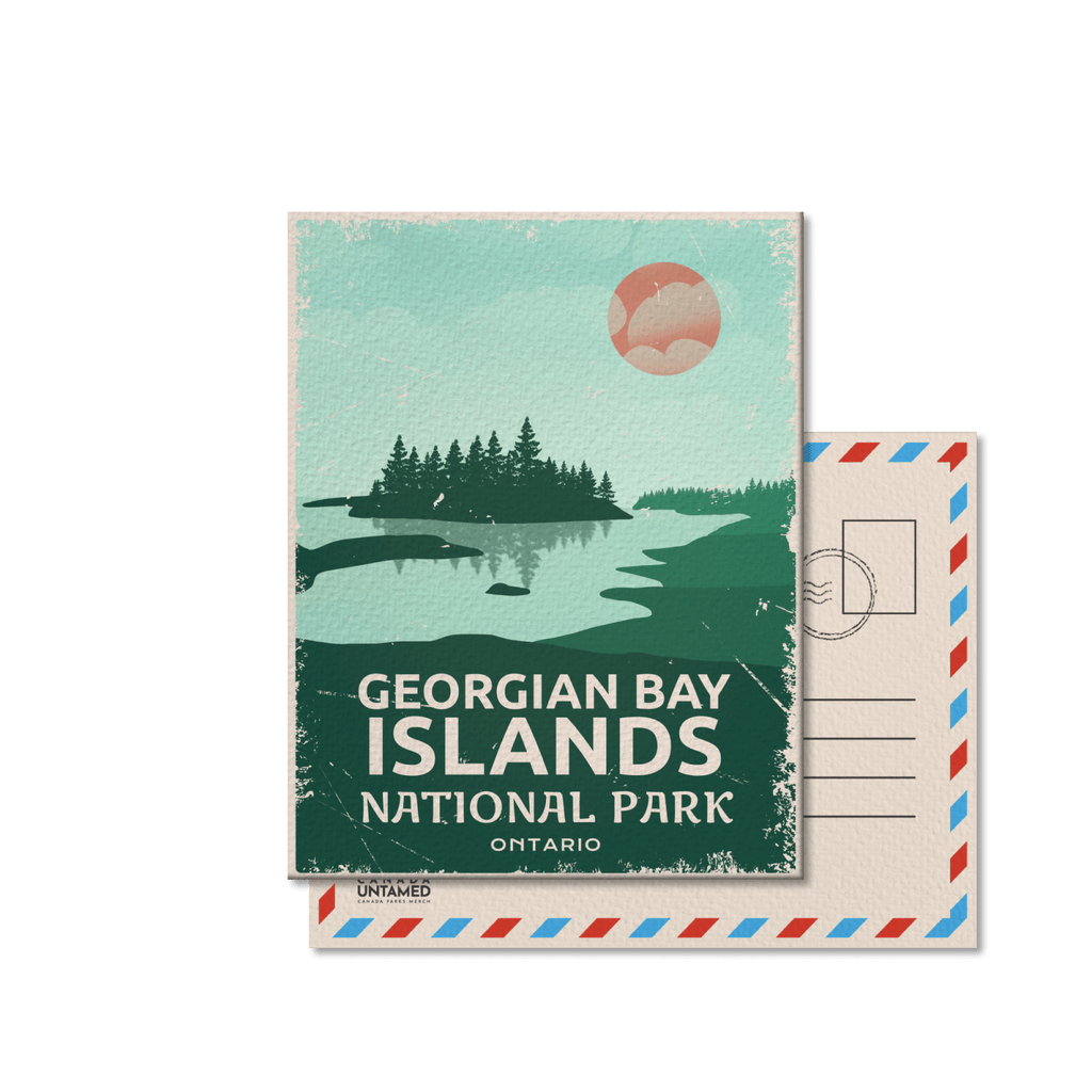 Carte postale du parc national des Îles de la baie Georgienne (Canada)