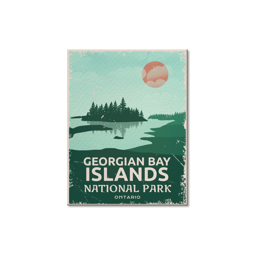 Carte postale du parc national des Îles de la baie Georgienne (Canada)